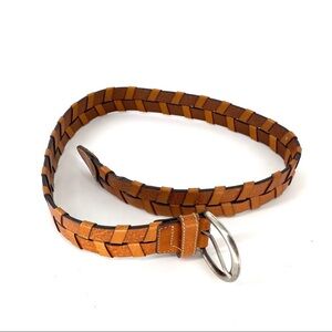 Ken 498 Women's Braided Casual Leather Belt- BROWN